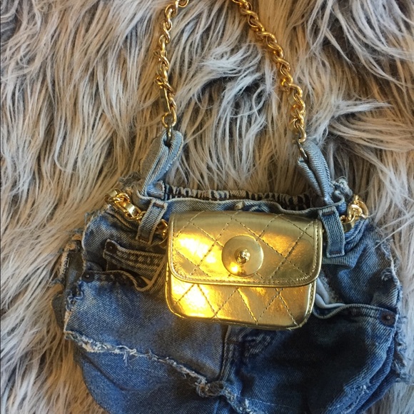 Denim Convertible Fanny Pack/Handbag - Picture 4 of 5